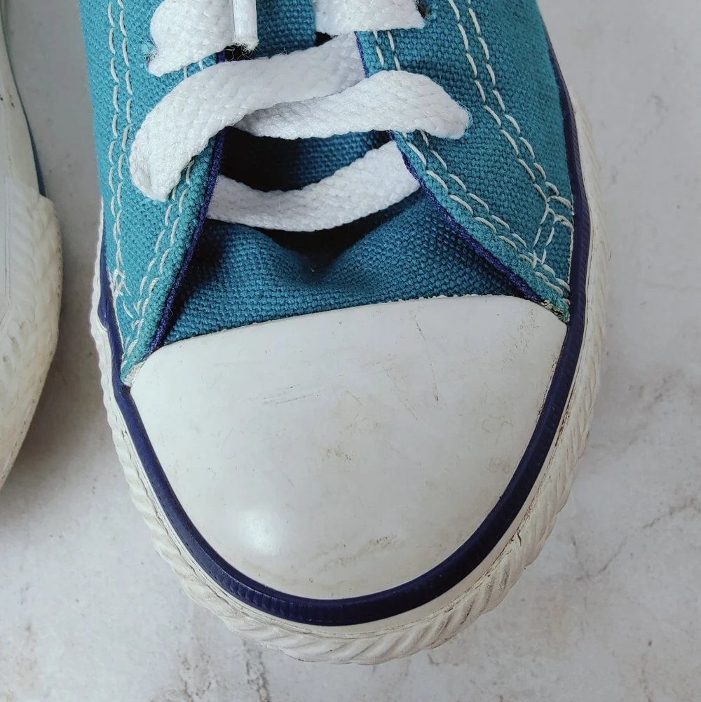 Converse One Star Teal Green Kids' Toddler Sneakers Tennis Shoes, Sz 12